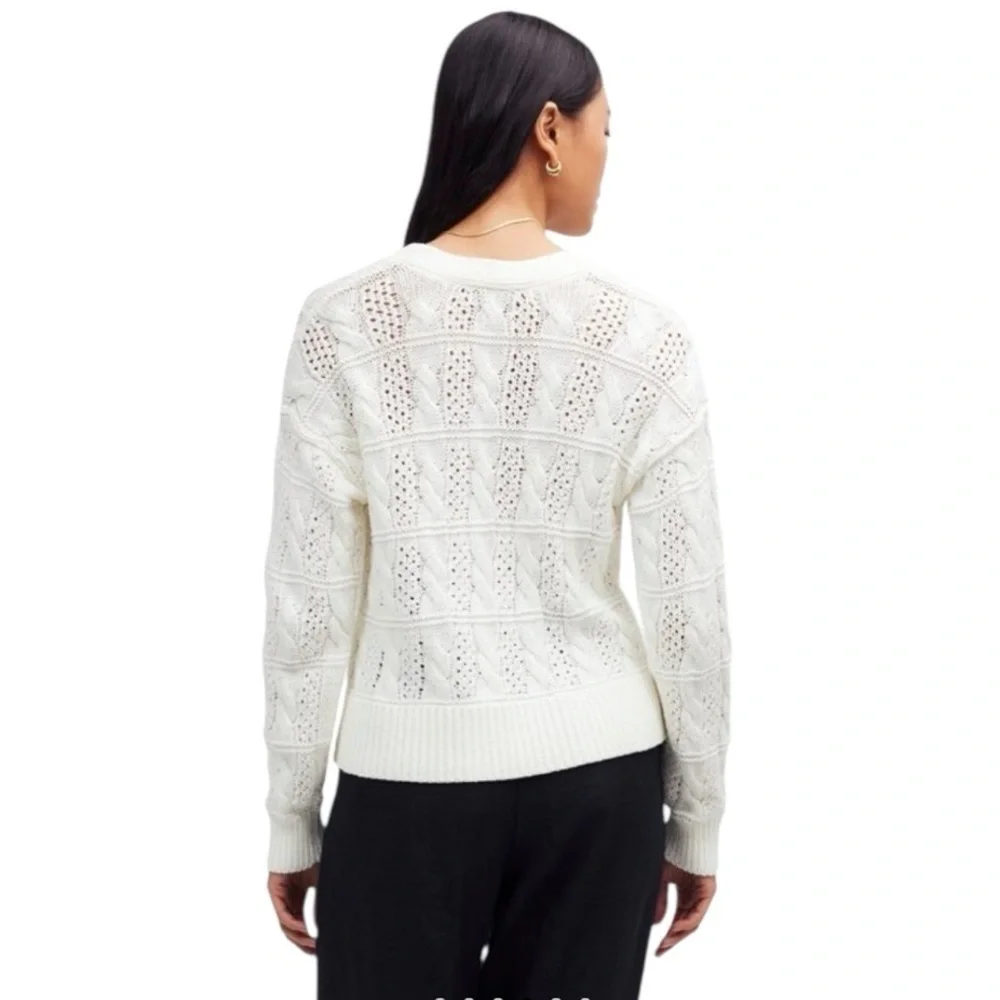 Madewell - Open Cable-Stitch Cardigan Sweater Sz S